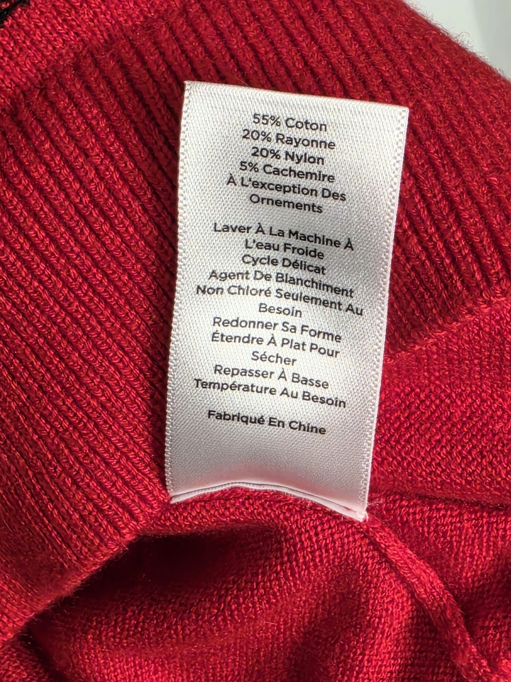 Talbots Red Black Scottie Dog Plaid Sweater Cashmere Blend Women’s XL - Picture 11 of 16